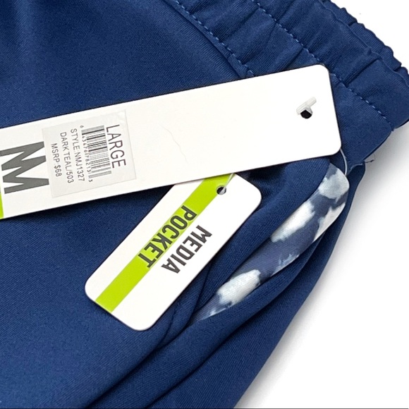 Nicole Miller Sport Jogger Dark Teal Scuba Stripe Size Large - Picture 6 of 10